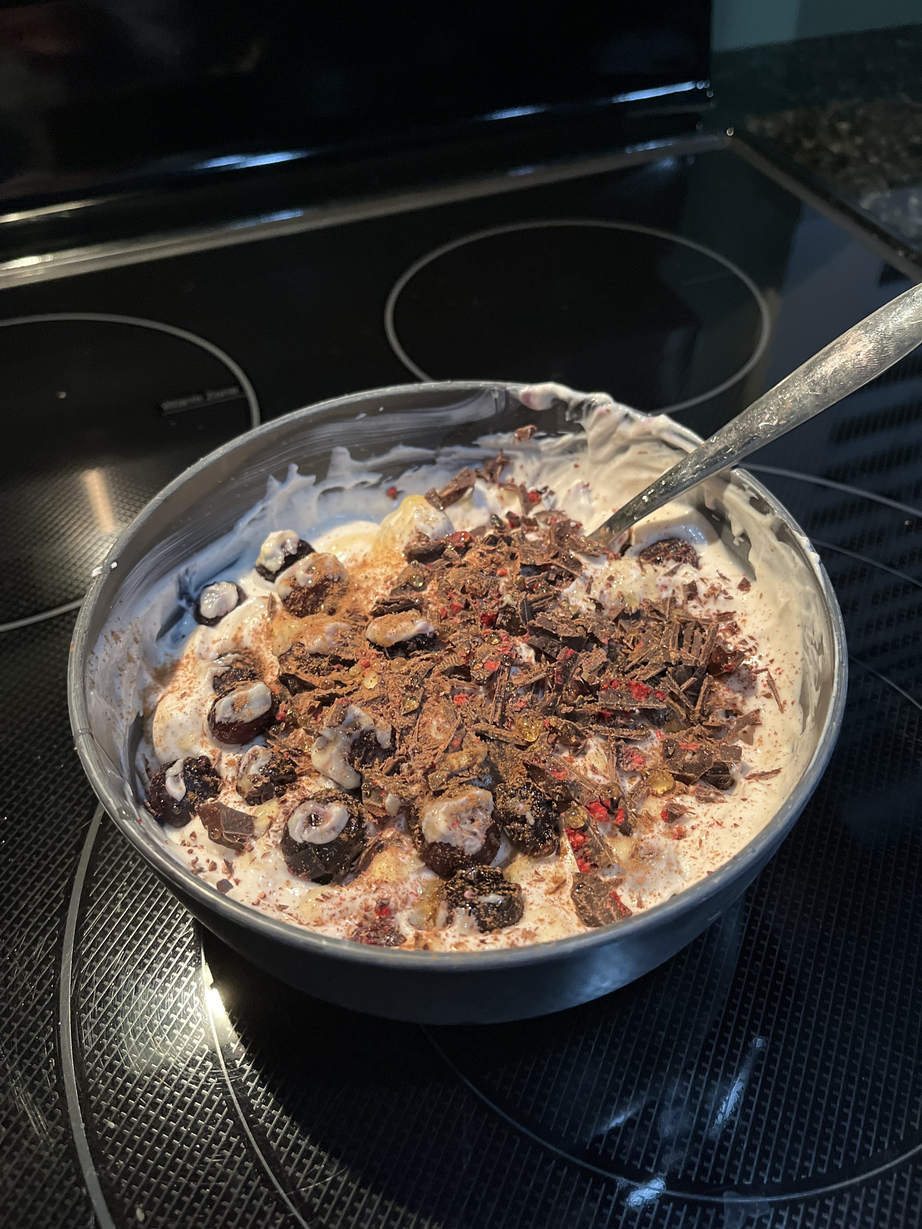 Chocolate Blueberry Protein Bowl