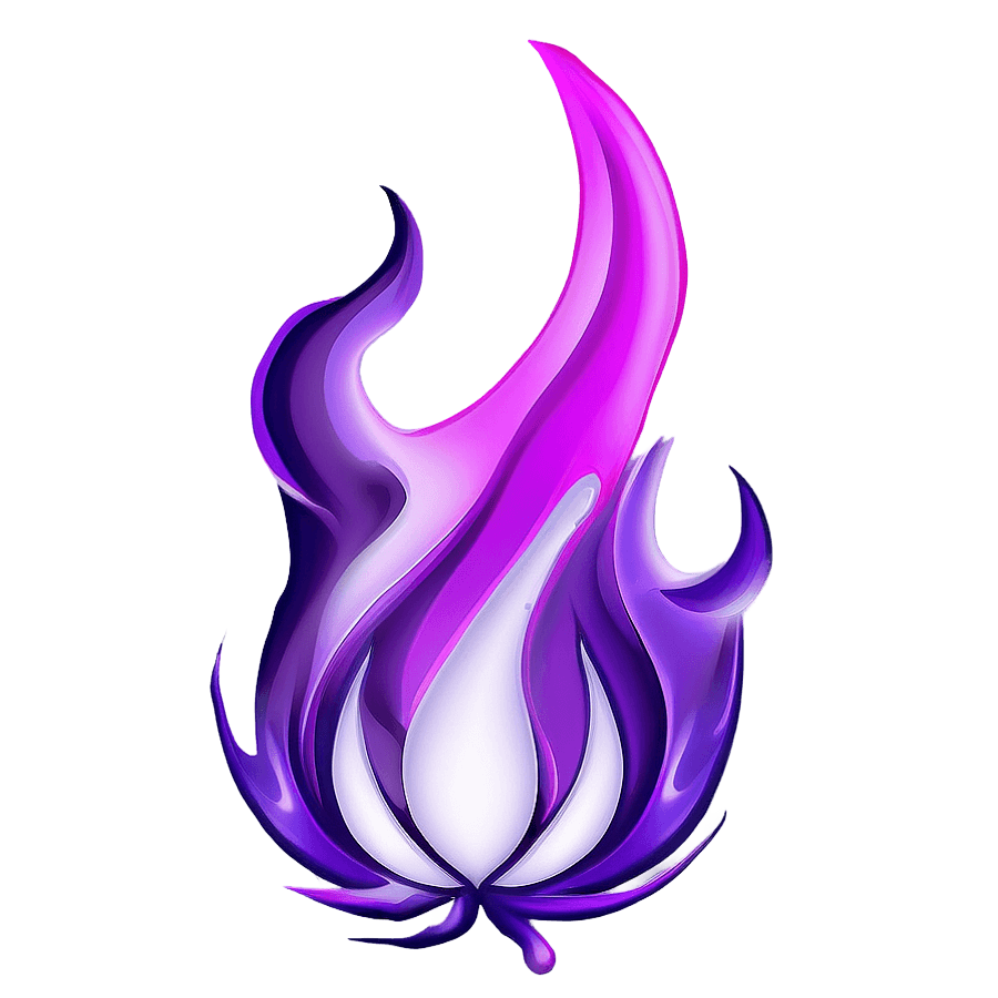 Purple flame icon