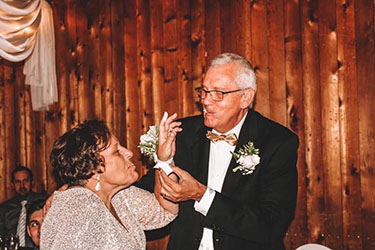 Couple at Anniversary Party