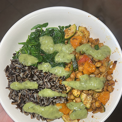Wild Rice and Roasted Veggie Bowls