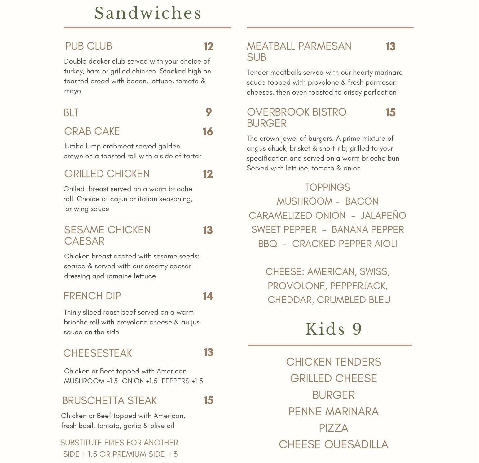 sandwiches
