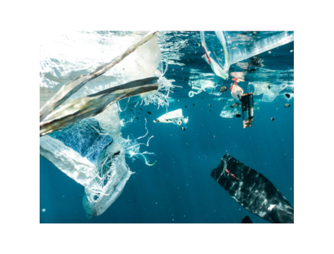 plastic in water